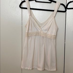 White Abercrombie & Fitch babydoll top